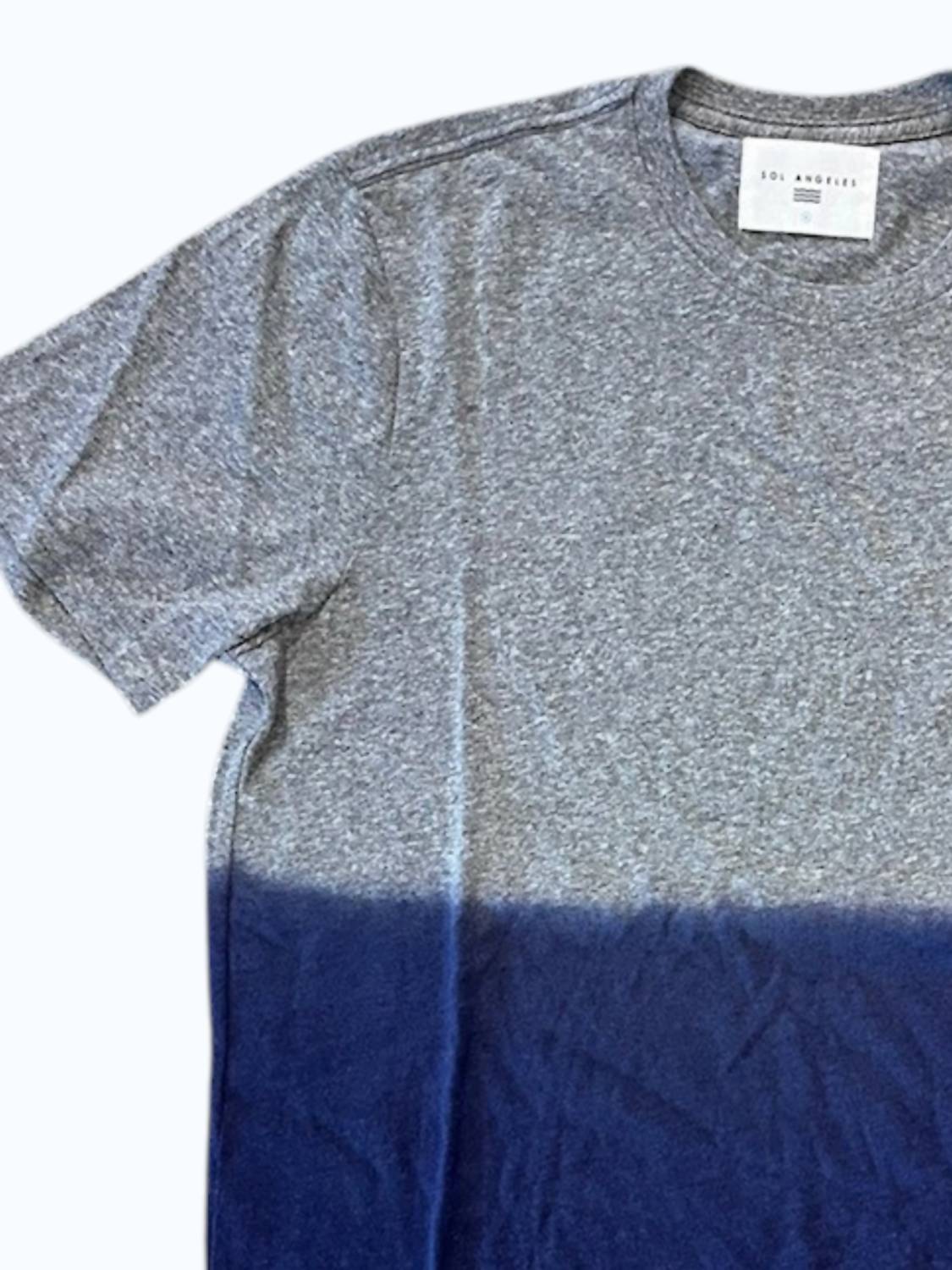 SOL ANGELES Men's Gradiated T Shirt in grey navy - men's t-shirt - detail view