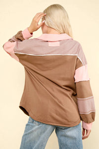 Very J - Keep it Cozy Colorblock Pullover