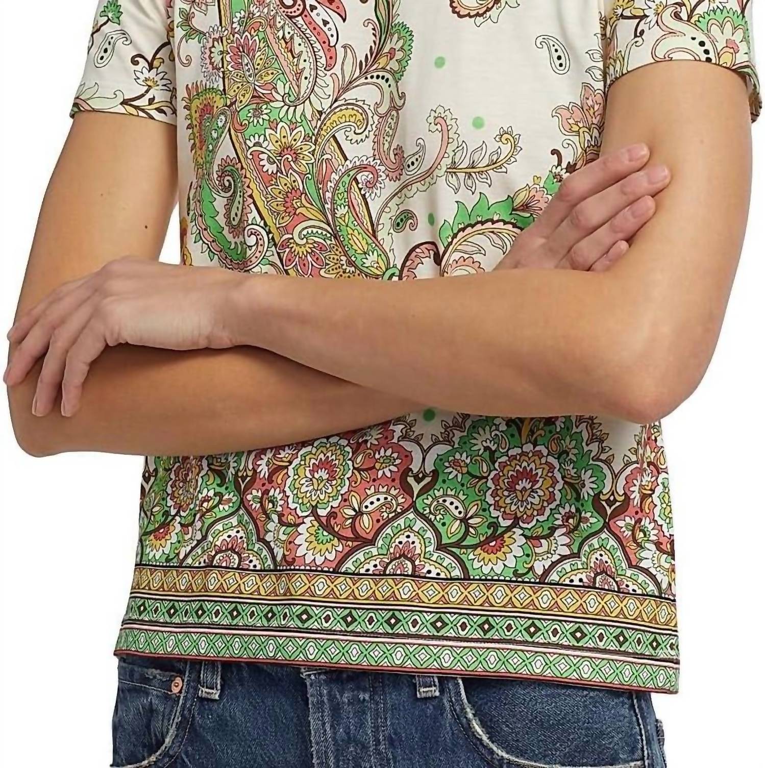 Etro - Paisley Bordura Cotton T-shirt