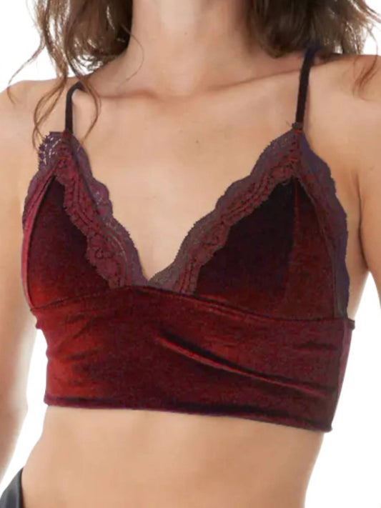 En Creme - Zinnia Velvet Bralette