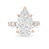 Diana M Jewels - Women's Pear & Round Lab-Grown Diamond Fashion Ring (12.00 Ct) - Luxe