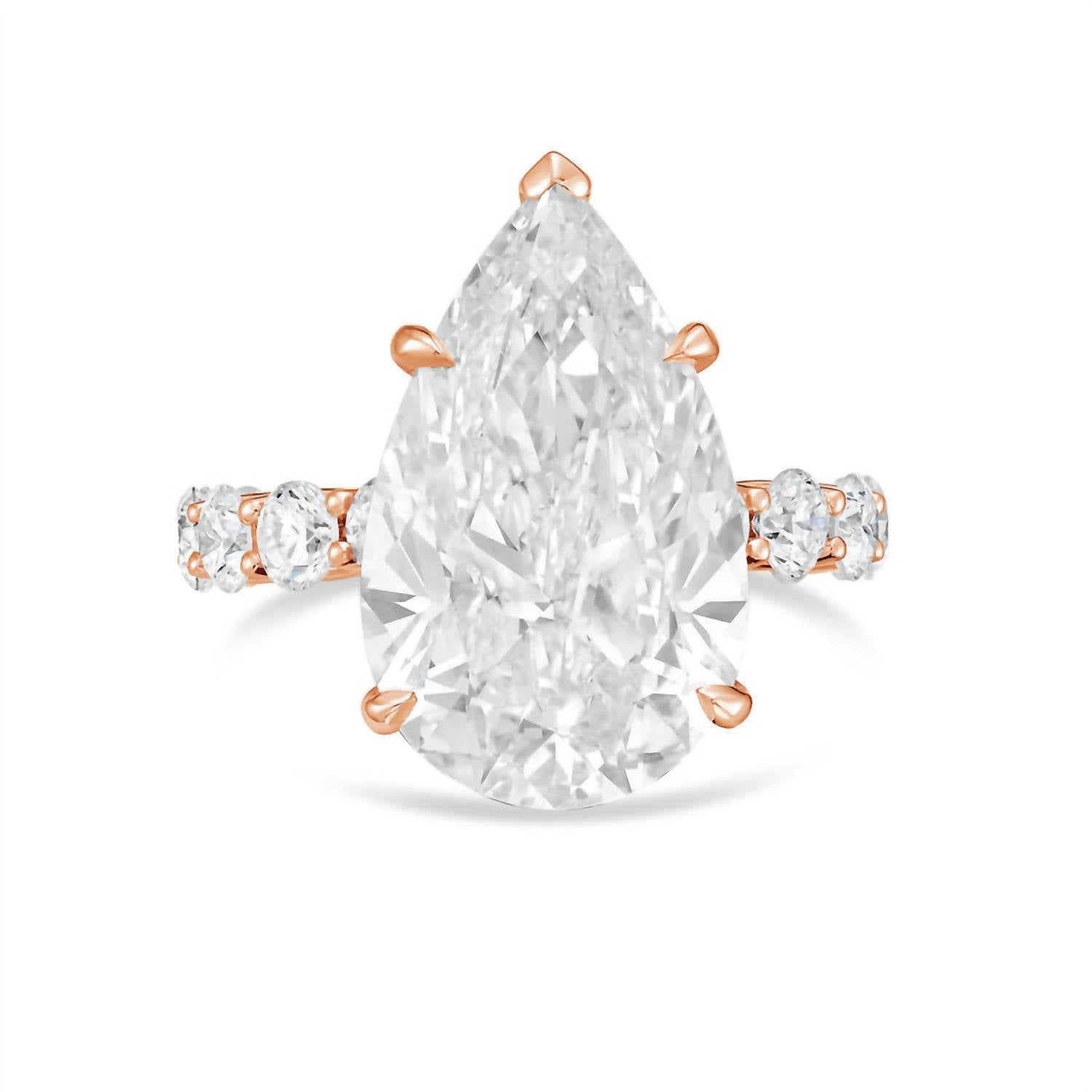 Diana M Jewels - Women's Pear & Round Lab-Grown Diamond Fashion Ring (12.00 Ct) - Luxe