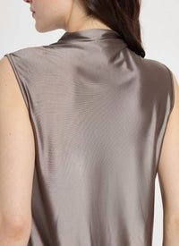 Lysse - Irina Satin Jersey Turtleneck Top