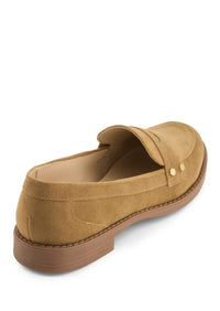 Andrea Women's Slip-on Loafer in beige - women's flats - detail view