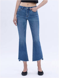 Vervet By Flying Monkey - Alison Mid Rise Cropped Flare Jean