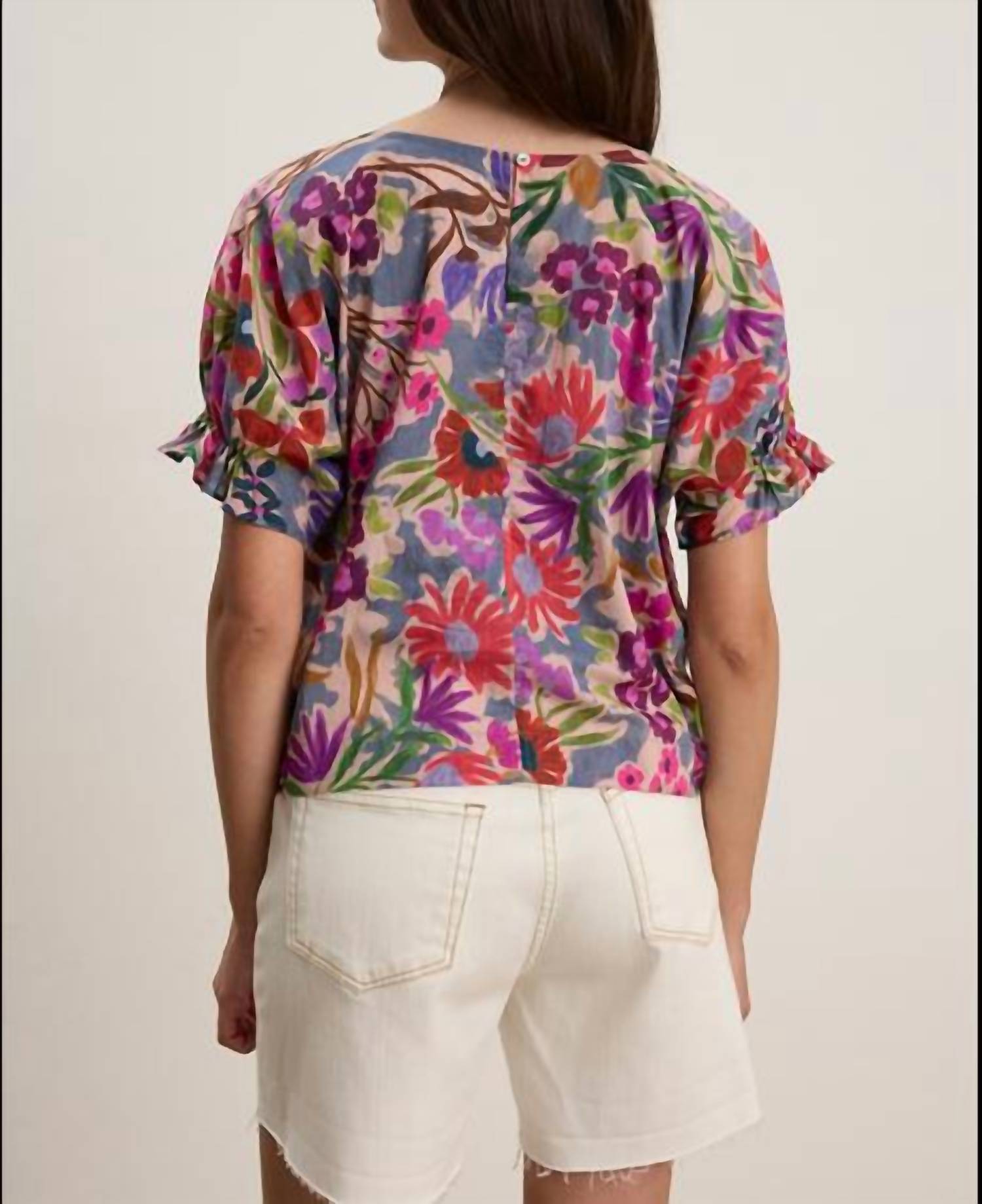 Velvet By Graham & Spencer - Delilah Printed Voile Top