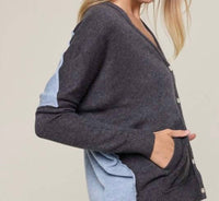 Sky To Moon - Stevie Color Block Oversized Cardigan