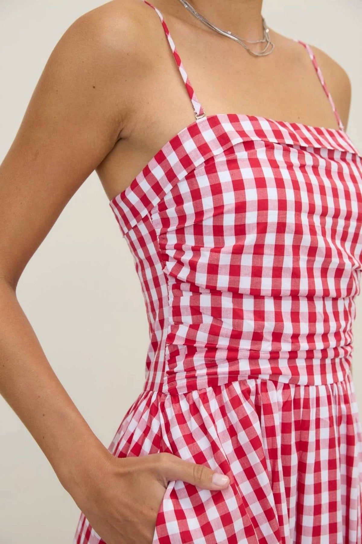 Dottie Dottie Garage - The Lucy Gingham Midi Dress