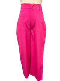 maude vivante Women's Bold Cotton Ankle Pants in rose - women's pants