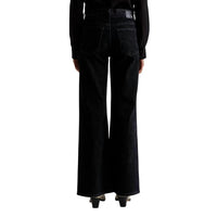 AG Jeans Saige Wide Leg Corduroy Jeans in dress it up - women's jeans - detail view