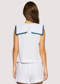 Lost + Wander - Luciana Shallow Tailed Collar Top