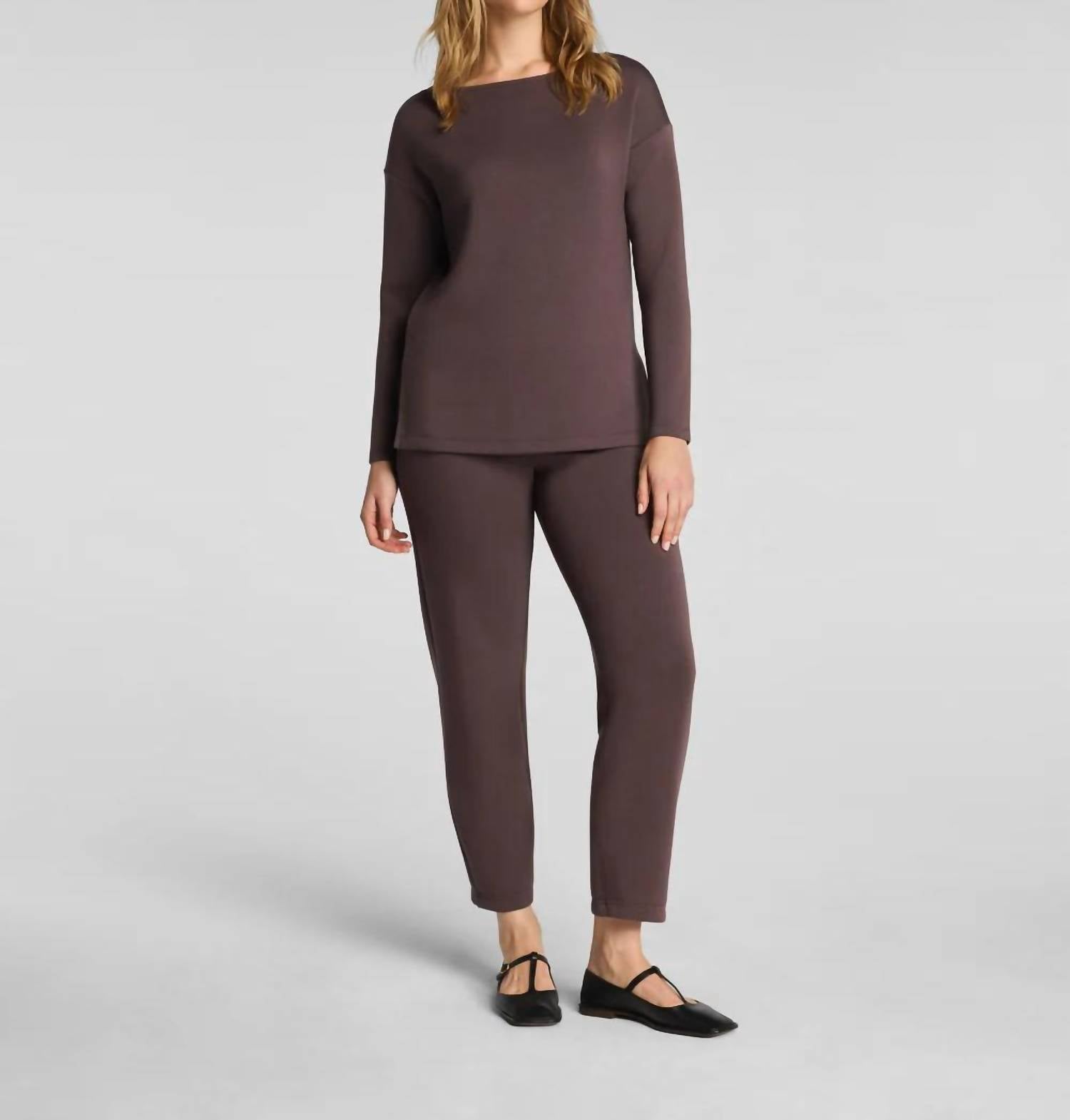 Spanx Airessentials Slim Straight Pant in dark cacao - women's pants