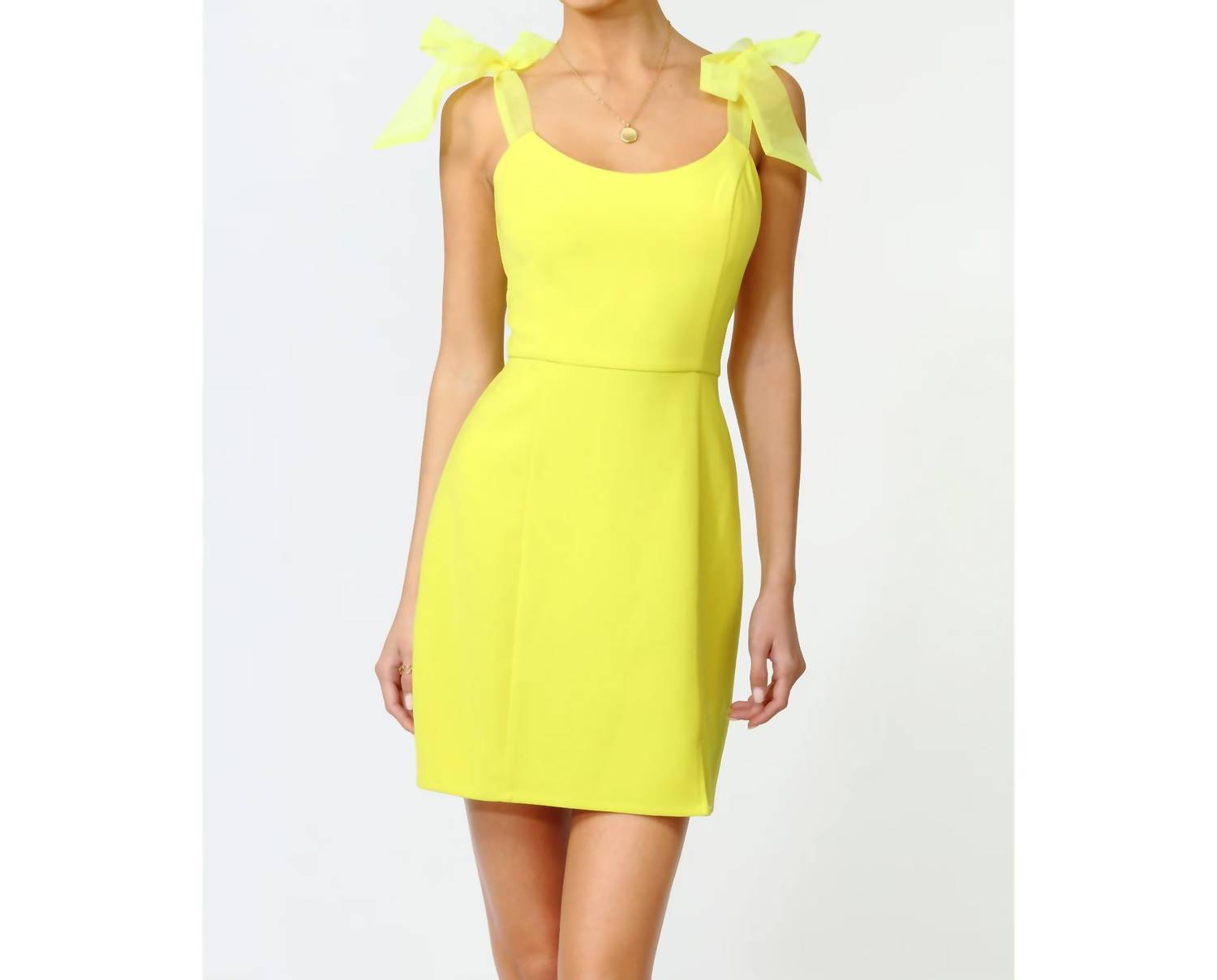Adelyn Rae - Gia Ribbon Strap Mini Dress