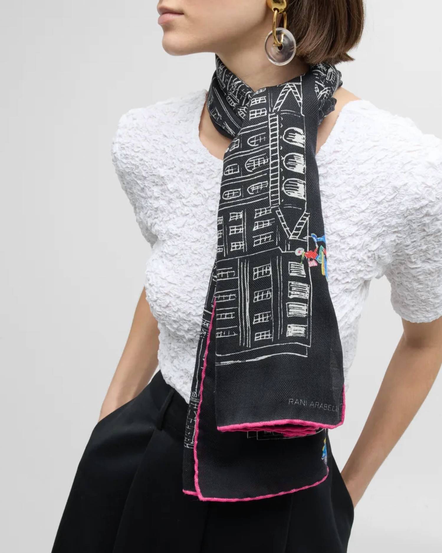 Rani Arabella - Asti Printed Cashmere Scarf