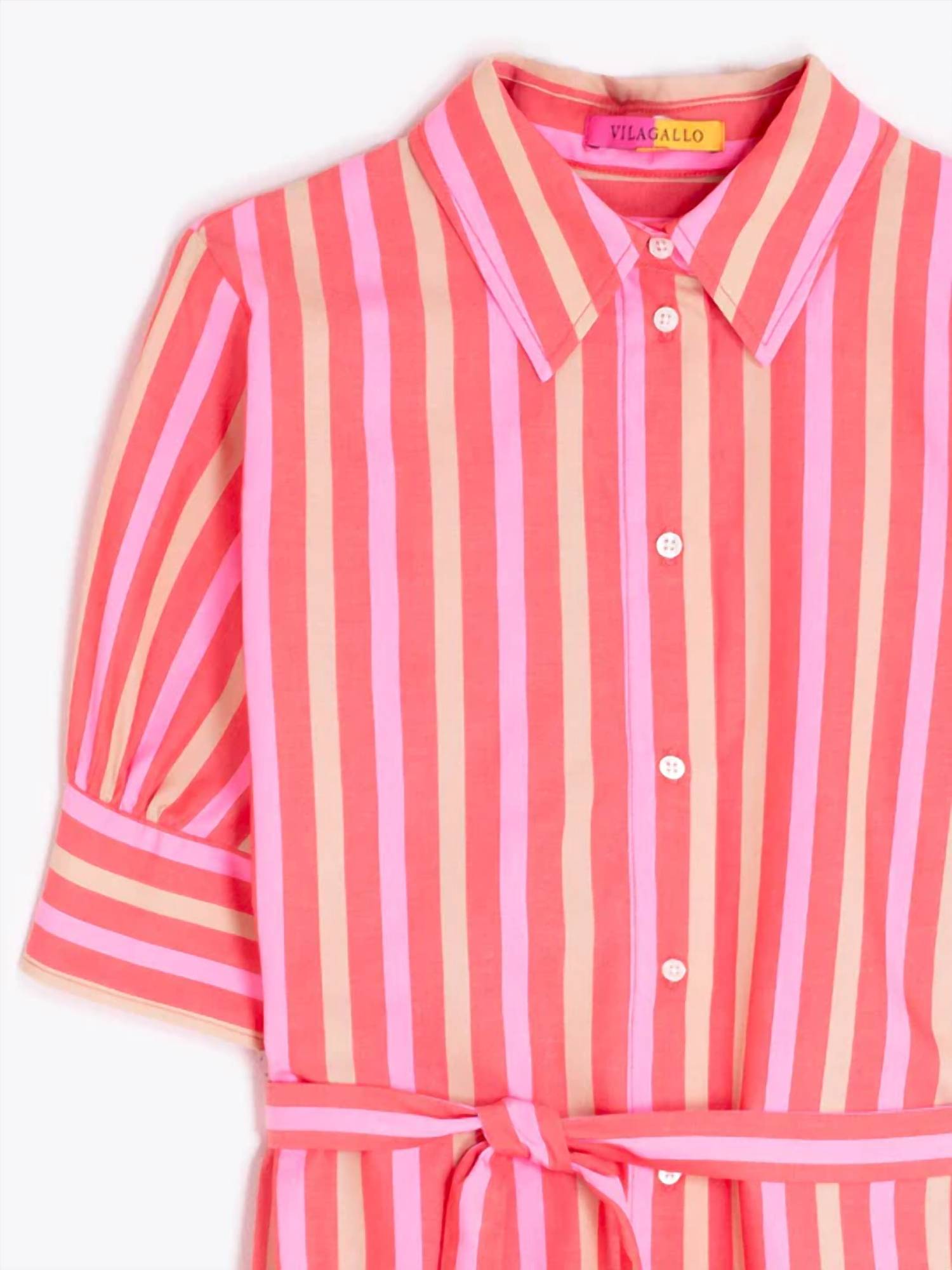 Vilagallo - Striped Shirt Dress