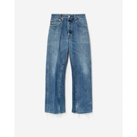 Re/Done - High Rise Wide Leg Crop Jeans