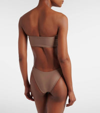 Jade Swim Ava Bandeau Bikini Top in nude - women's swimwear - detail view