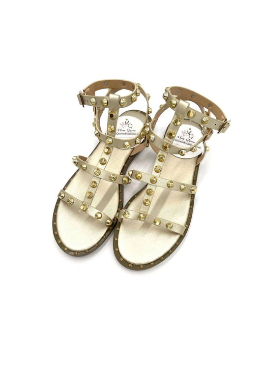 Exe - Women's Studded Flat Sandals