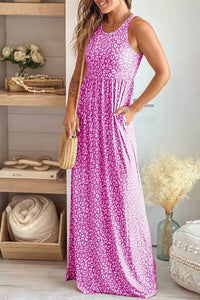 Pretty Bash - Women's Pocketed Sleeveless Maxi Dress