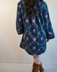 Raisonnel Congress Ave Floral Denim Dress in blue - women's dress - view 4