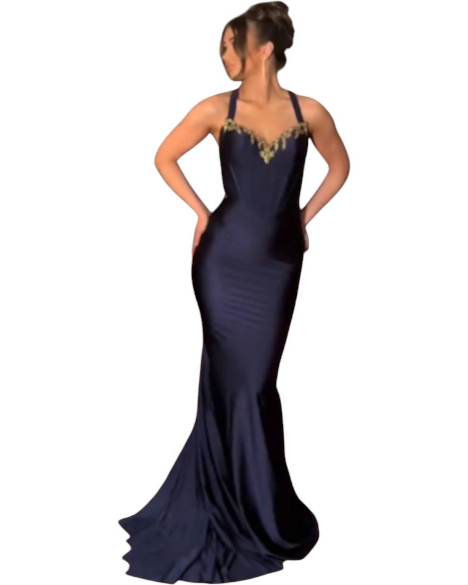 Portia&Scarlett - Fitted Halter Neck Gown