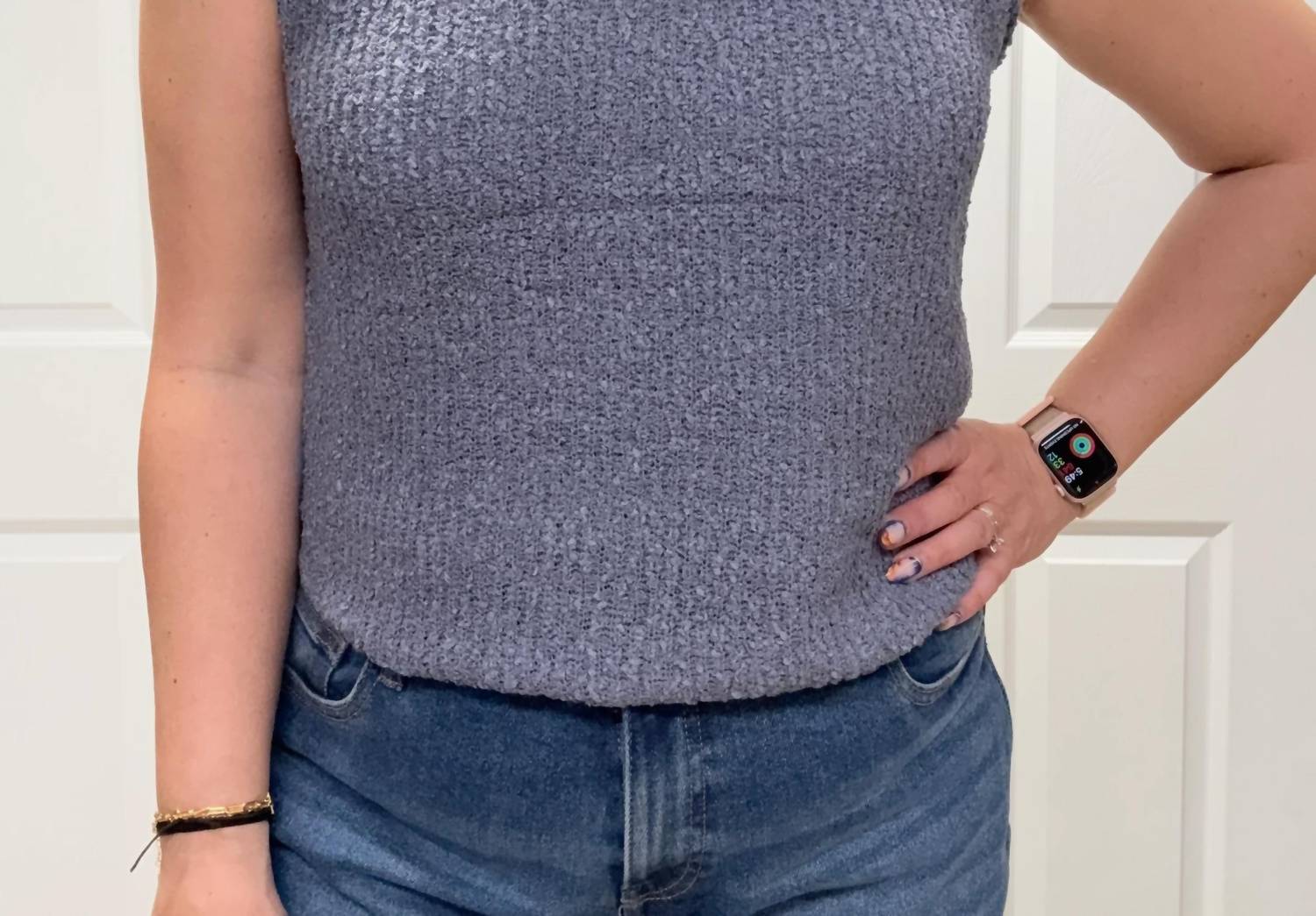 Jade By Jane - Solid Sweater Tank Top