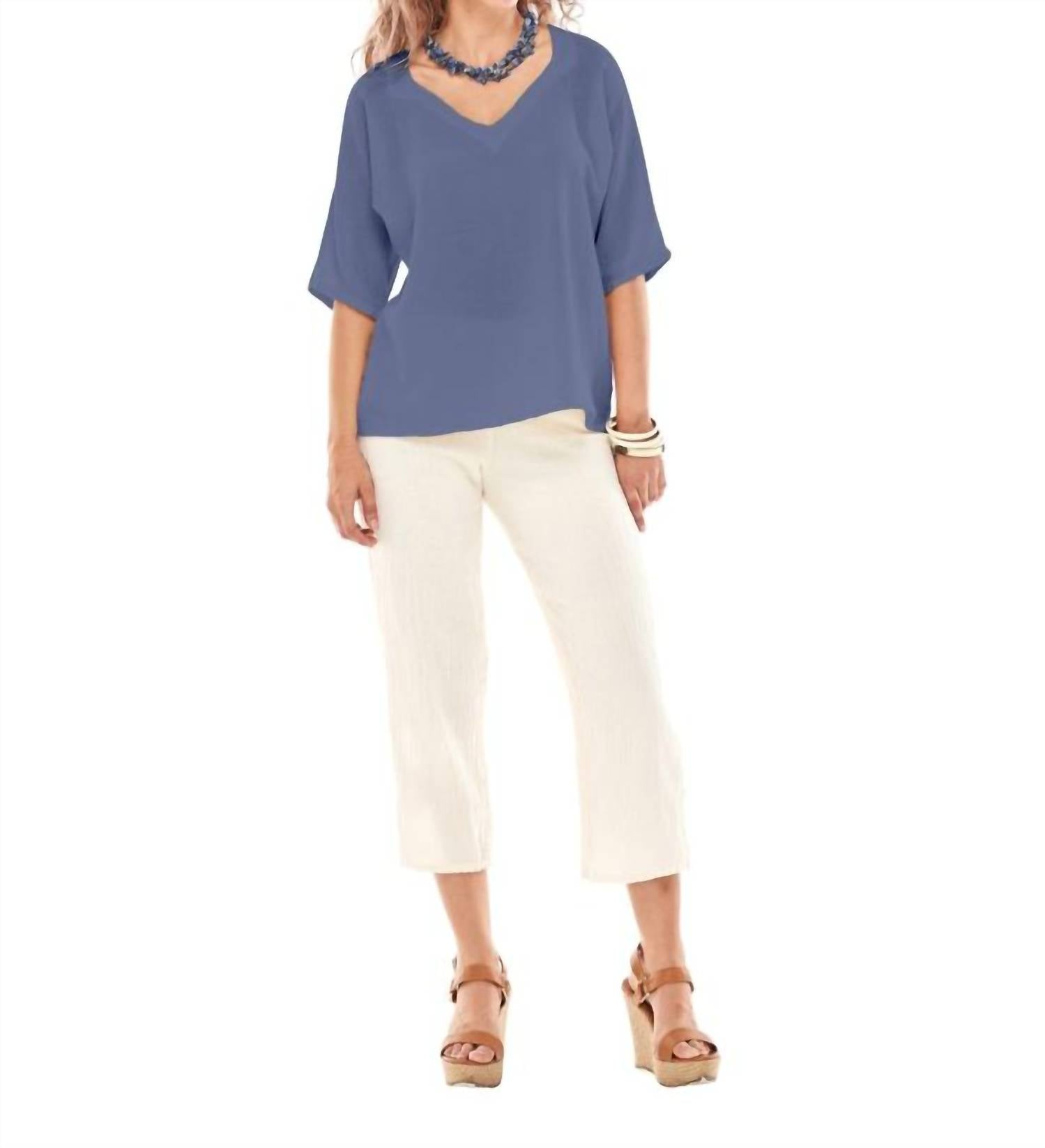 Oh My Gauze! Erin Top in sea 1 - women's blouse