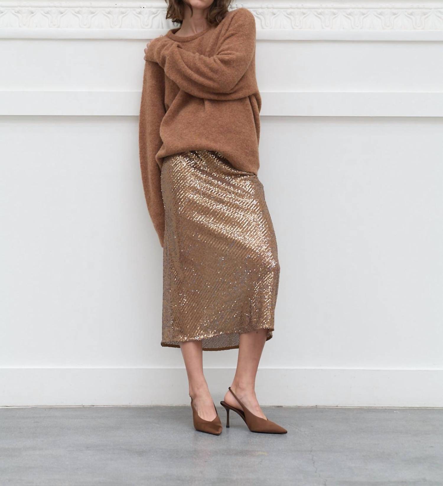 Secular - Sequin Bias Skirt