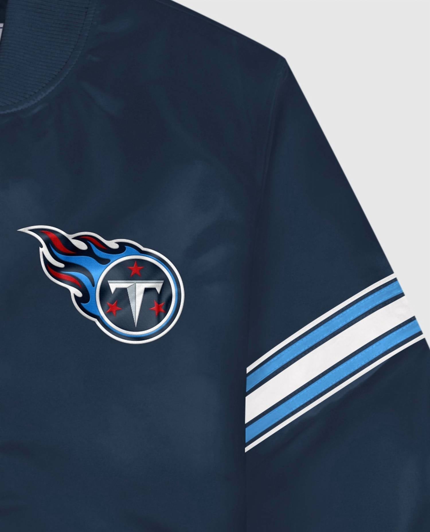 Starter - Men's Tennessee Titans Satin Full-snap Jacket