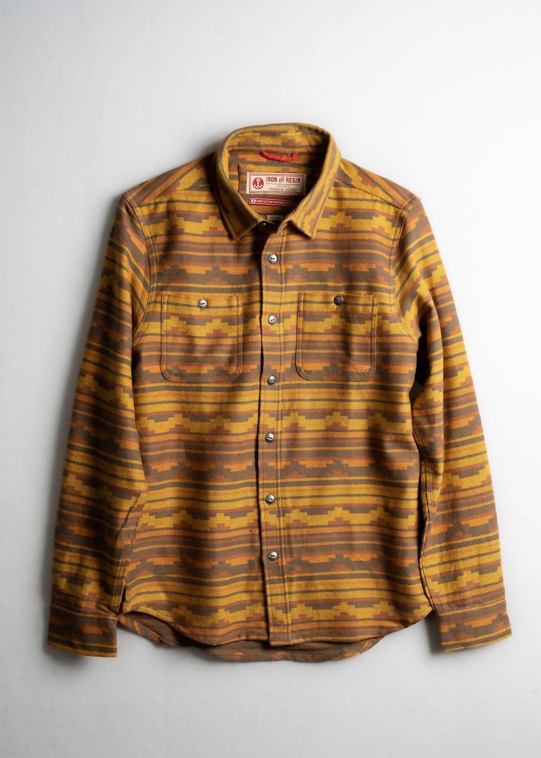 Iron & Resin Men's Powathan Shirt in yellow - men's shirt