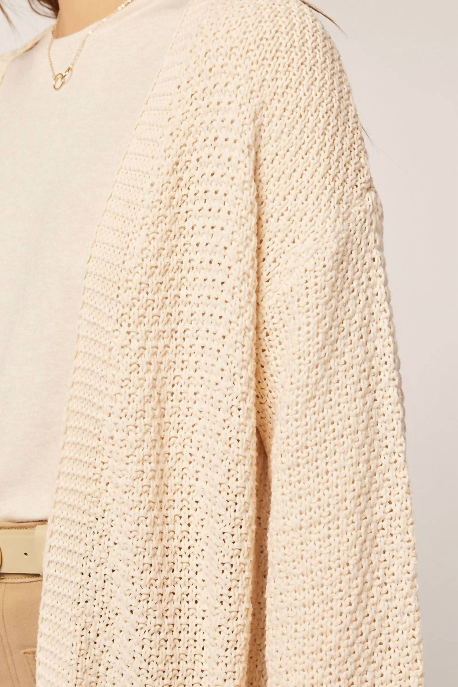 Tea N Rose - Chunky Long Oversized Cardigan