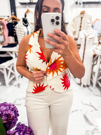 Dress To - Women's Tuscan Sun Print Vest Top