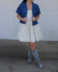 Wrangler - Strappy Tiered Mini Dress