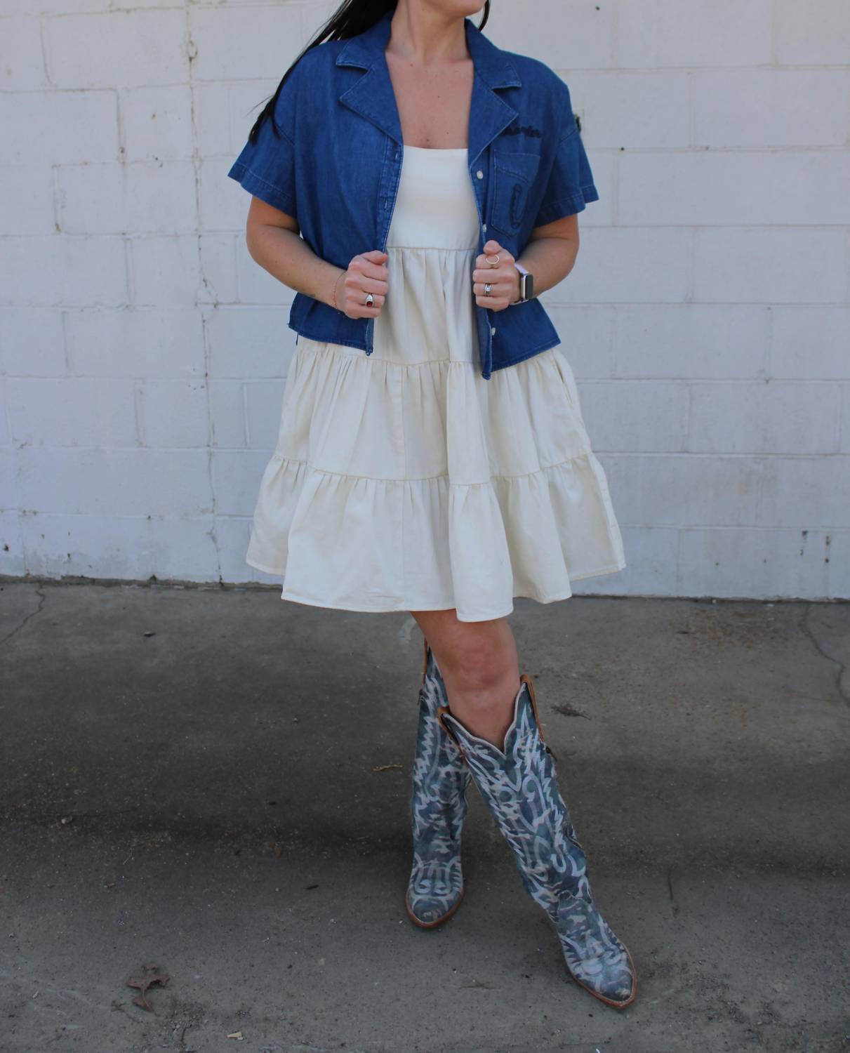 Wrangler - Strappy Tiered Mini Dress