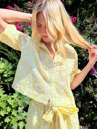 Jocelyn - Eyelet Camp Shirt