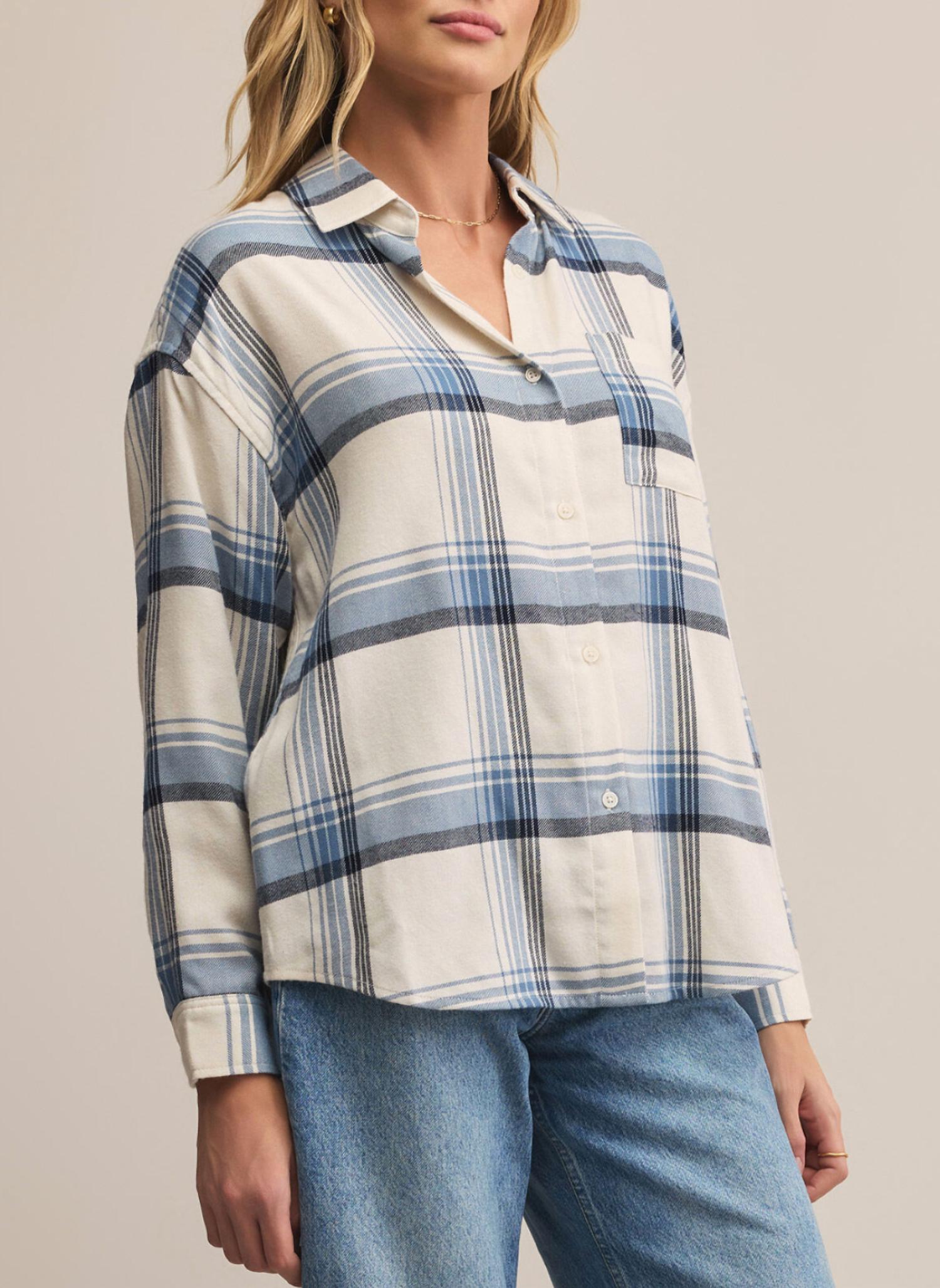 Z Supply - River Plaid Button Up Shirt