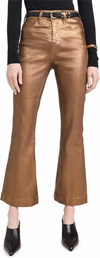 Veronica Beard - Carson Ankle Flare Metallic Pant