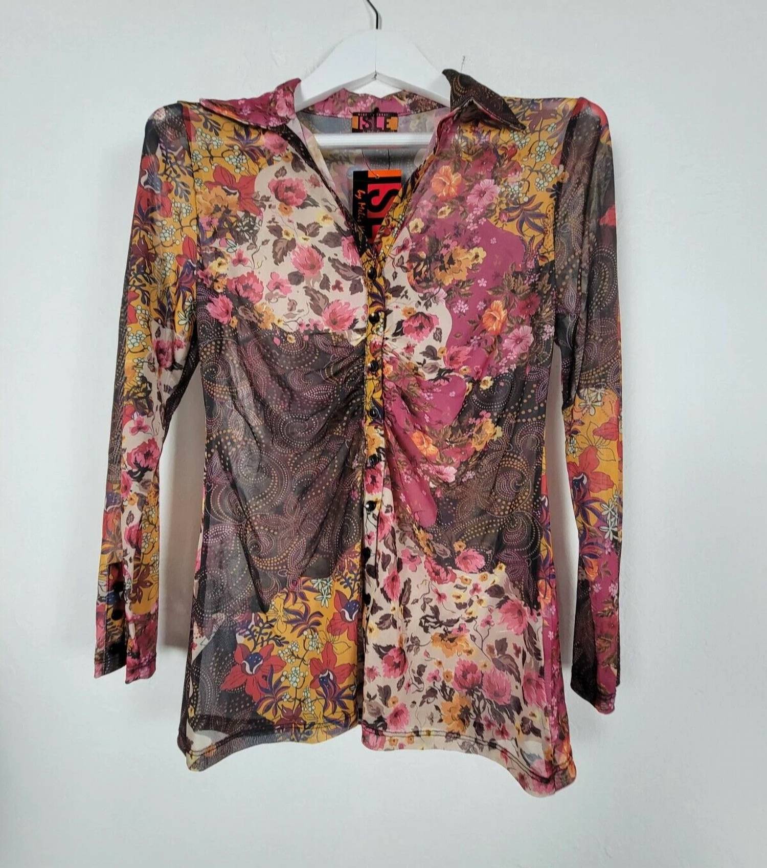 Isle By Melis Kozan - Women's Mesh Long Sleeve Tee