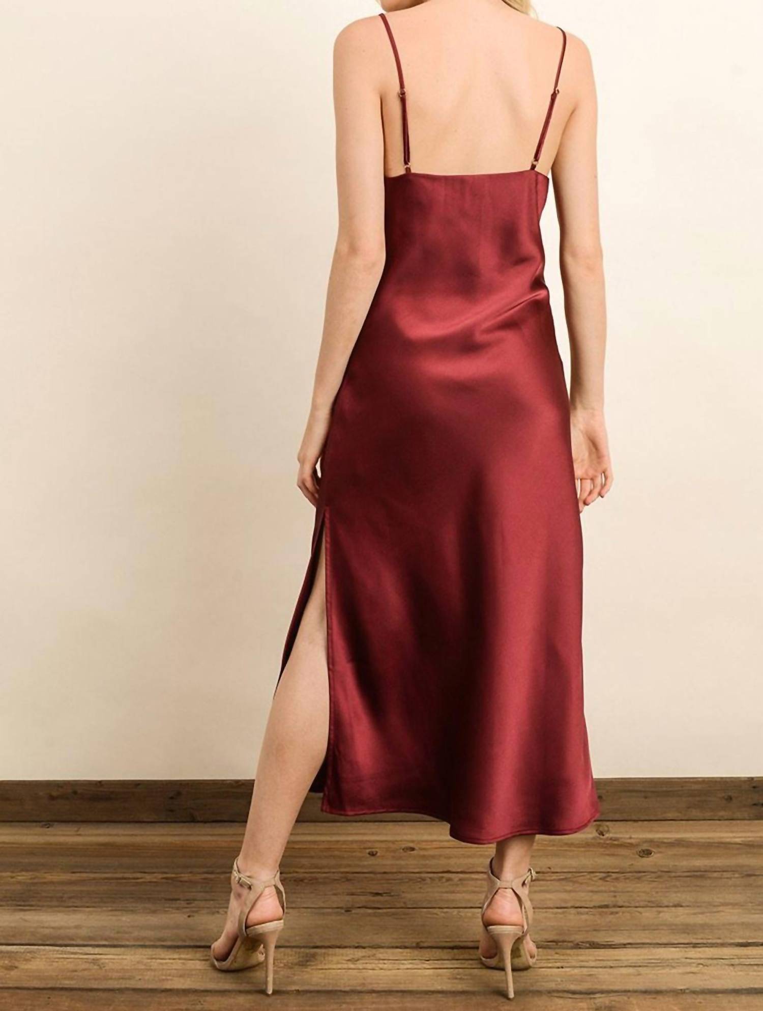 Dress Forum - Midi Satin Slip Dress
