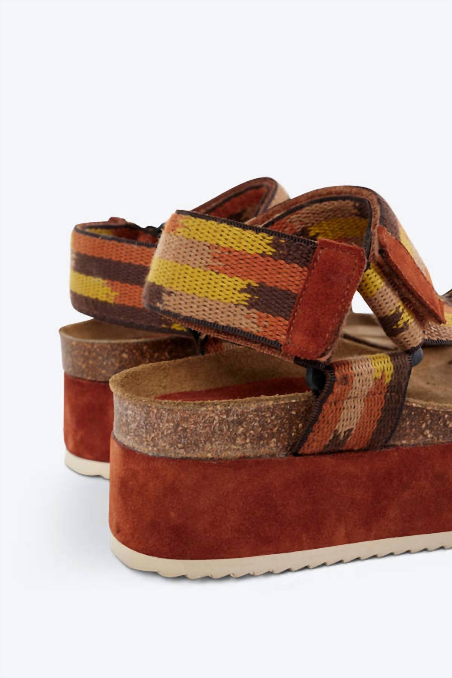 INTENTIONALLY BLANK Women's Zona Platform Sandals in chestnut - women's sandal - view 5