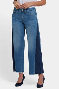 Nydj - Contrast Teresa Wide Leg Jeans