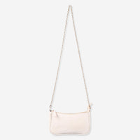 Riah Fashion - Croc-textured Faux Leather Convertible Bag