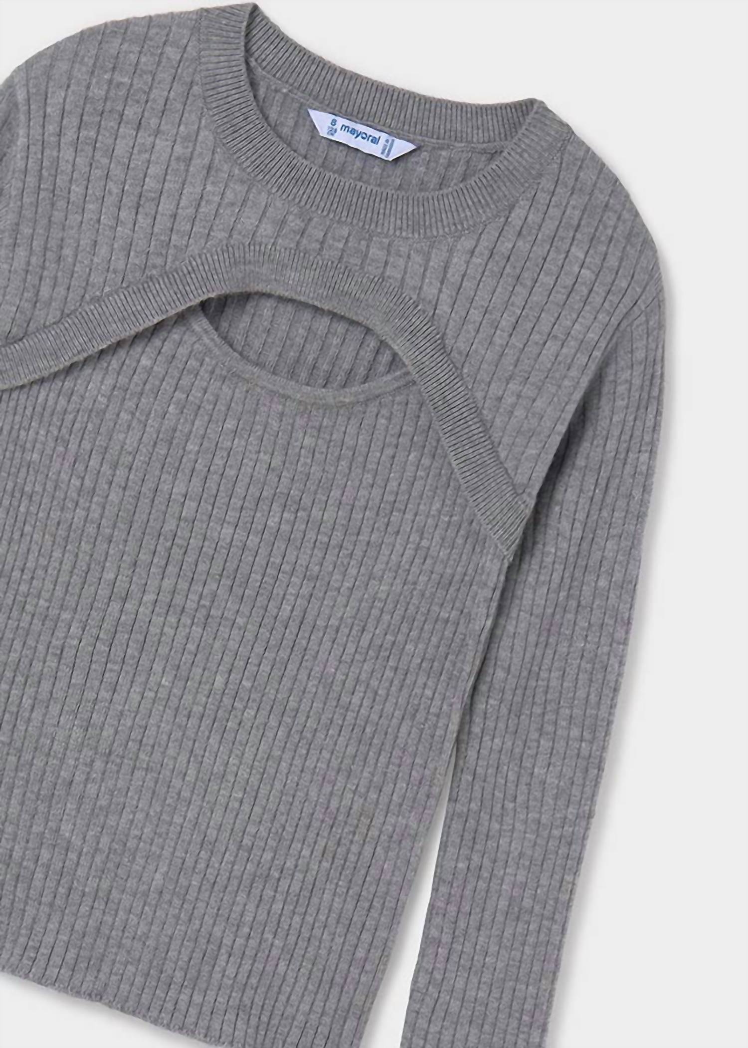 Mayoral - Girls' Layered Fine Knit Sweater