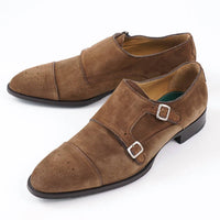 Pastori - Men's Romulus Suede Monk Strap Shoe