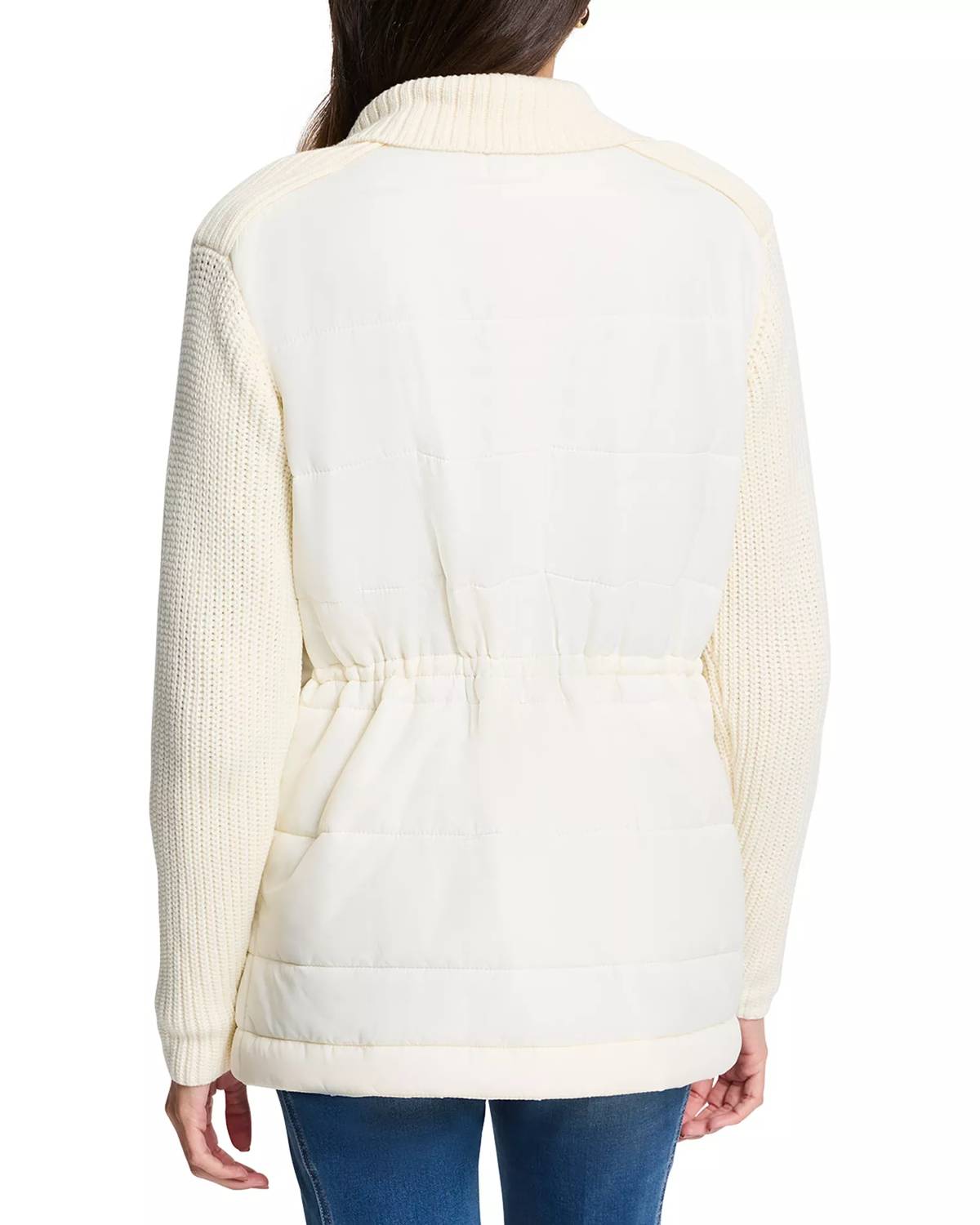 Nic + Zoe - Mix Media Quilted Puffer Jacket