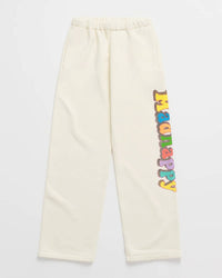 Madhappy Women's Mind Heart Body Midweight Straight Sweatpant in vanilla - women's pants