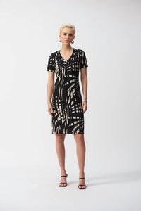 Joseph Ribkoff - Tropical Print Silky Knit Shift Dress