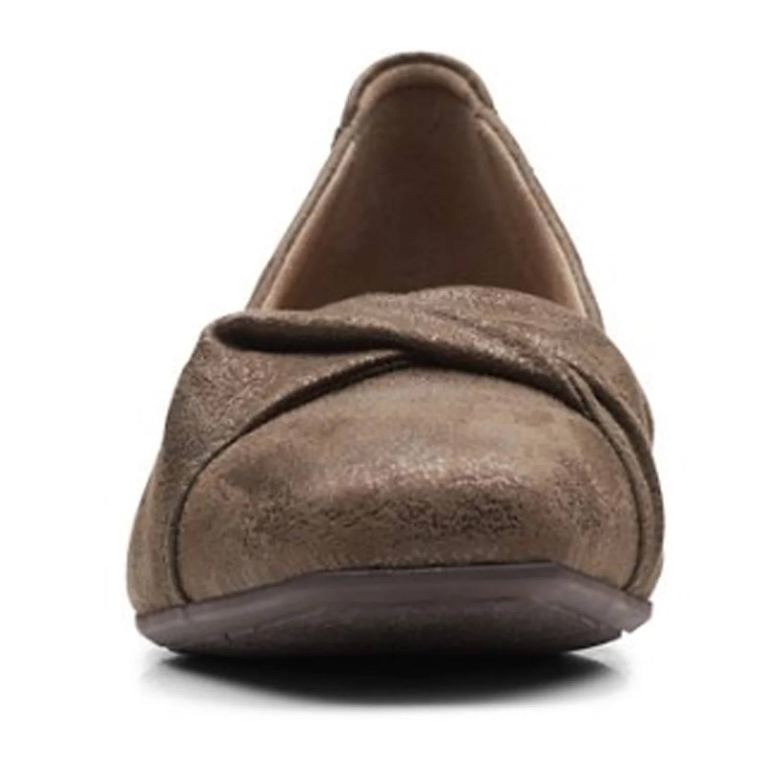 Clarks Women's Tilmont Dalia Ballet Flat in bronze metallic textile - women's flats - view 5