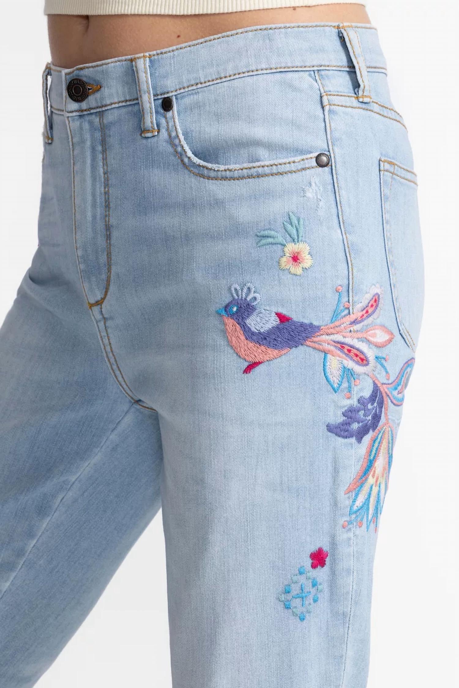 Johnny Was Cropped Skinny Jean in medium wash - women's jeans - view 4
