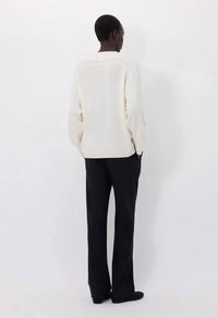 Loulou De Saison - Sage Cashmere V Neck Sweater